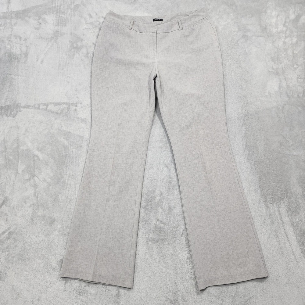 Vintage Worthington Pants Womens 10 Gray Curvy Fit Dress Bootcut Stretch Office